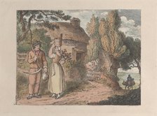 Cornwall, An Overlooker, from "Views in Cornwall", 1812., 1812. Creator: Thomas Rowlandson.