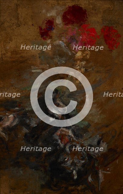 Artist's Doggy Qui-Qui-two-sided painting, c1930. Creator: Olga Boznanska.