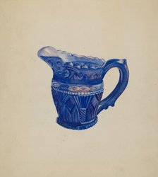 Early Sandwich Creamer, c. 1936. Creator: Ella Josephine Sterling.