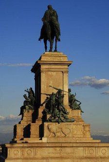 Equestrian monument dedicated to Giuseppe Garibaldi, Piazza Garibaldi, Rome, Italy, 2009.  Creator: LTL.