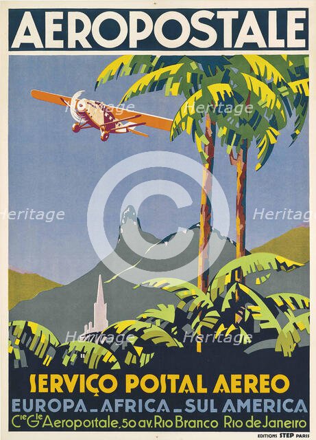 Aéropostale. Rio de Janeiro, ca 1928-1930. Creator: Anonymous.