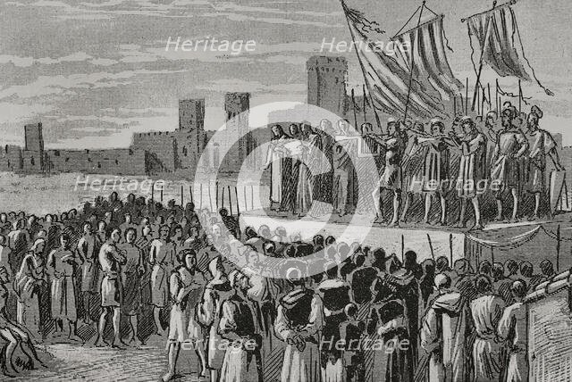 Proclamation of Ferdinand I of Aragon in Caspe, 1890.  Creator: Unknown.