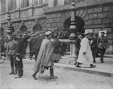 German Commandant's Hdqtrs., Antwerp, 1914. Creator: Bain News Service.