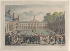 Emanuel College, Cambridge, October 31, 1811., October 31, 1811. Creator: Thomas Rowlandson.