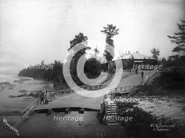 Circum-Baikal trade route. Boyarskaya station, end of 19th century. Creator: Nikolai Apollonovich Charushin.