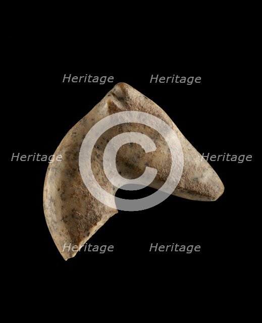 Stone figurine fragment; head of gazelle, 6000-5500 BC. Artist: Unknown.