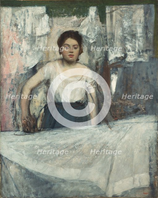 Woman Ironing. Artist: Degas, Edgar (1834-1917)