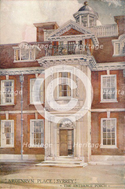 'Ardenrun Place, Surrey', c1910. Artist: Ernest Newton.