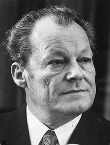 Willy Brandt (1913-1992), Chancellor of the Federal Republic of Germany. Artist: Unknown