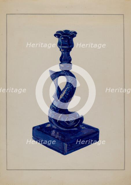 Candlestick, c. 1936. Creator: Marcus Moran.