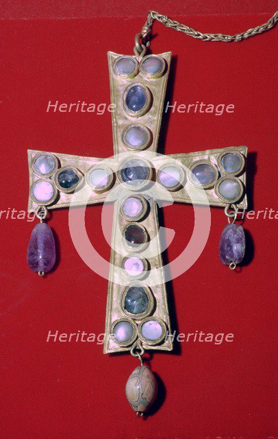 Visigothic Gold Cross, 7th century. Artist: Unknown