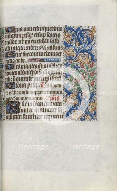 Book of Hours (Use of Rouen): fol. 66r, c. 1470. Creator: Master of the Geneva Latini (French, active Rouen, 1460-80).