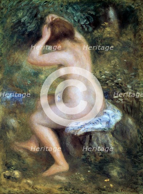 'A Bather', 1885-1890. Artist: Pierre-Auguste Renoir