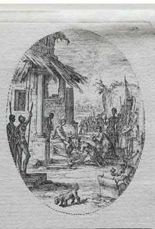 The Mysteries of the Passion: The Adoration of the Kings. Creator: Jacques Callot (French, 1592-1635).