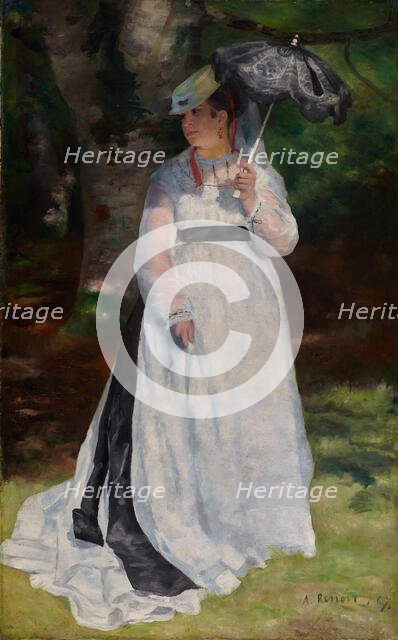 Lise - La femme à l'ombrelle (Lise with the parasol) , 1867. Creator: Renoir, Pierre Auguste (1841-1919).