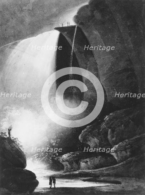 Niagara Falls—Table Rock by Moonlight, 1811-ca. 1813. Creator: Pavel Petrovic Svin'in.