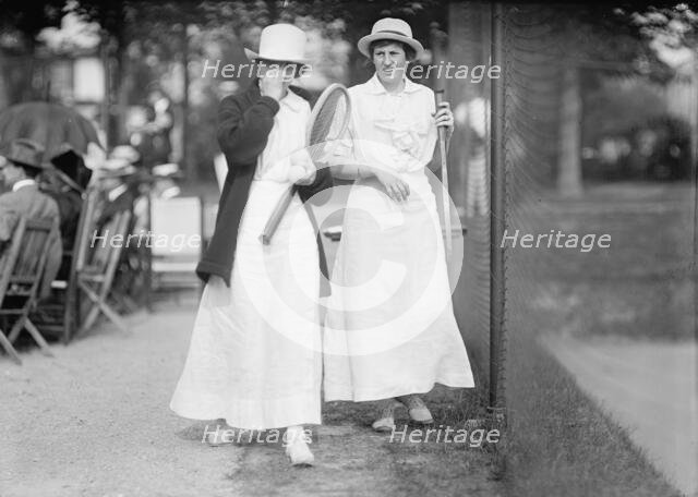 Miss Desha Allen - Tennis Tournament, 1913. Creator: Harris & Ewing.