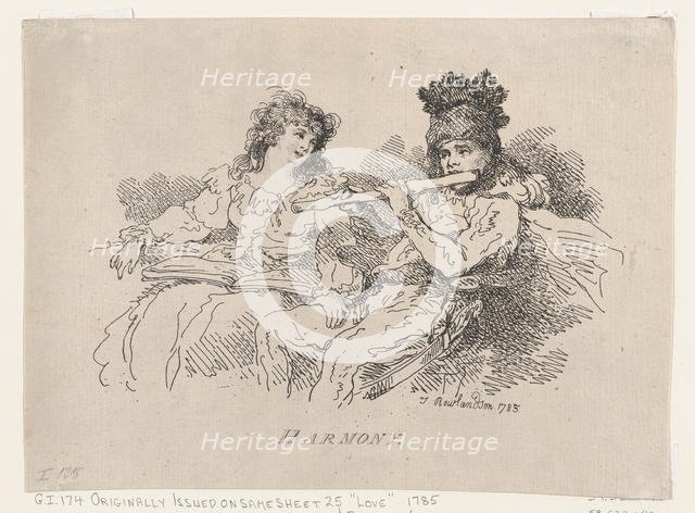 Harmony, August 12, 1785., August 12, 1785. Creator: Thomas Rowlandson.