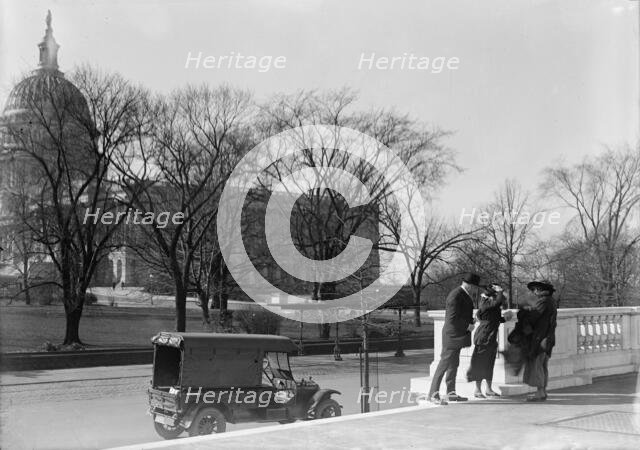 Martin, Anne Henrietta, National Chairman, National Women Party, 1926-, with Senator Clapp, 1918. Creator: Harris & Ewing.