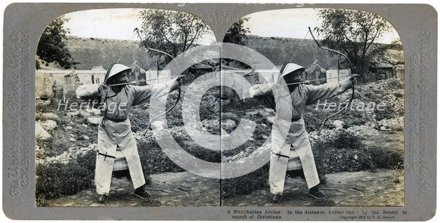 A Manchurian archer, China, 1904. Artist: CH Graves