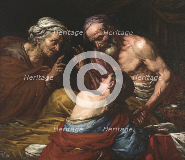 Isaac blessing Jacob, Between 1660 and 1670.