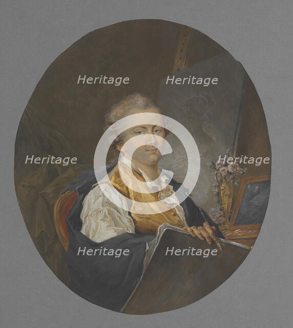 The miniature painter Peter Adolf Hall, late 18th-early 19th century. Creator: Martin Drölling.