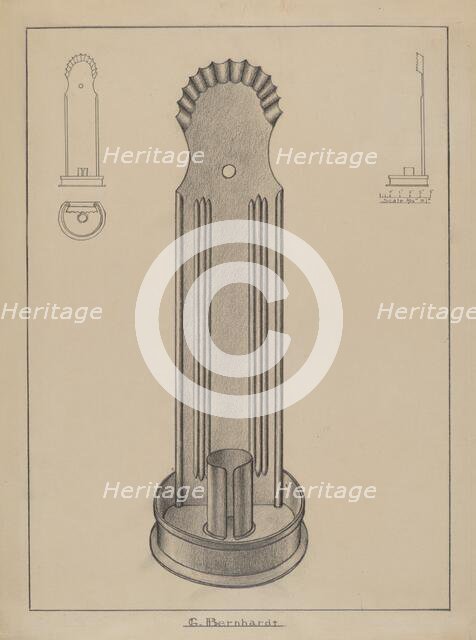 Wall Sconce, 1935/1942. Creator: Gerald Bernhardt.