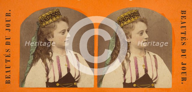 Beautes Du Jour., 1880s. Creator: E. Linde.