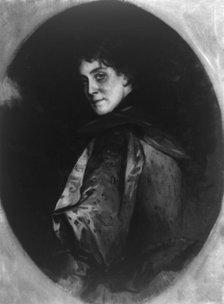 Mrs. John B. Henderson, half-length portrait, facing slightly left, between 1890 and 1910. Creator: Frances Benjamin Johnston.