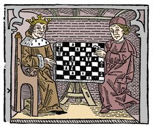Game and play of chess, 1474 (1956). Artist: Unknown.