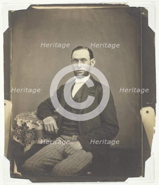 Untitled [portrait of a bearded man], 1850/59.  Creator: Oliver H. Willard.