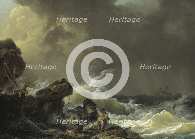 Shipwreck, before 1812. Creator: Philip James de Loutherbourg.
