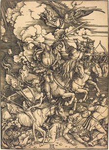 The Four Horsemen, probably c. 1496/1498. Creator: Albrecht Durer.