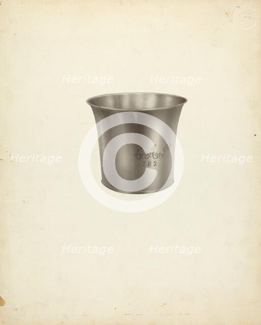 Silver Beaker, c. 1938. Creator: Michael Fenga.