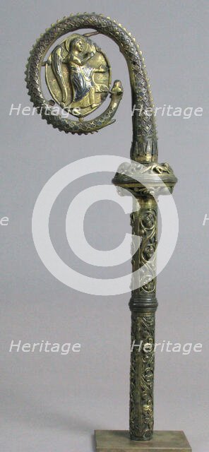 Crozier Head, French, 13th century. Creator: Unknown.