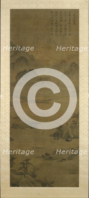 Wild geese descending to sandbar , late 15th-early 16th century. Creator: Unknown.