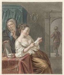 The letter reader, 1795. Creator: Abraham Delfos.