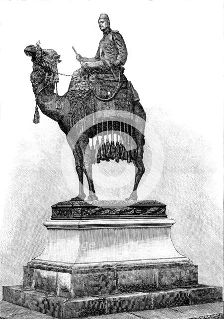 Statue of the late General C. G. Gordon, at Chatham, unveiled by the Prince of Wales, May 19, 1890. Creator: P Naumann.