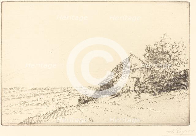 Hovel on a Hillside (Masure sur la colline). Creator: Alphonse Legros.