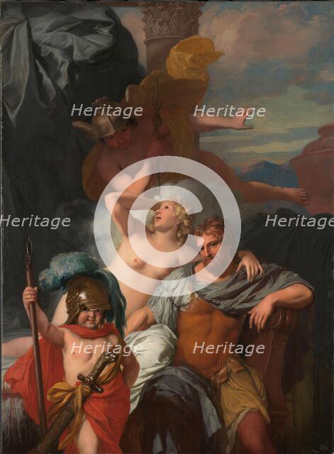Mercury Ordering Calypso to Release Odysseus, c.1680. Creator: Gerard de Lairesse.