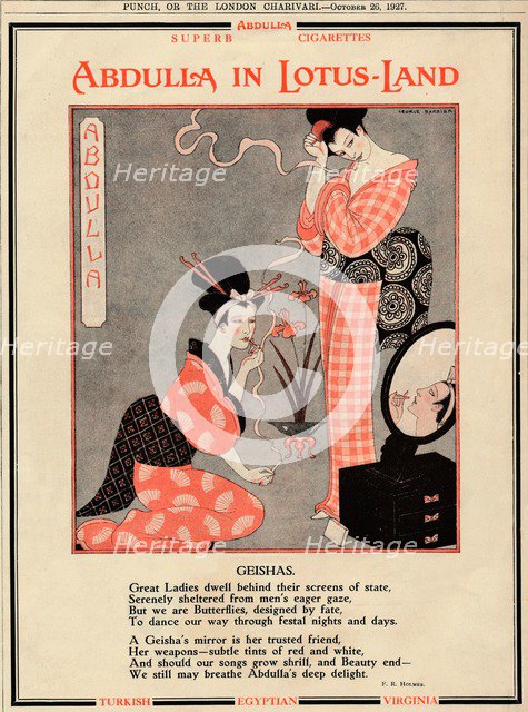 'Abdulla in Lotus-Land - Geishas', 1927. Artist: Unknown.