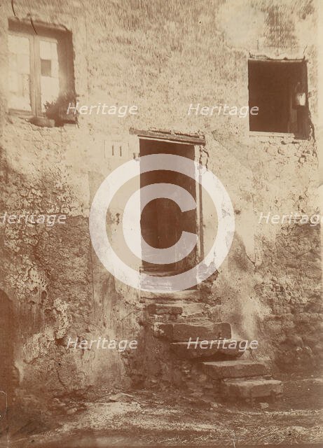 Doorway Into Crumbling Brick Building, 1850s. Creator: Unknown.