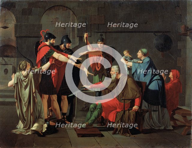 'The Oath of the Horatii', 1791.  Artist: Armand Charles Caraffe