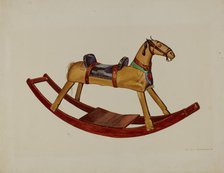 Child's Rocking Horse, c. 1939. Creator: Ernest A Towers Jr.