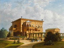 The Summer Palace of Duke of Leuchtenberg in Sergievka, 1873. Creator: Weiss, Joseph Andreas (1814-1887).
