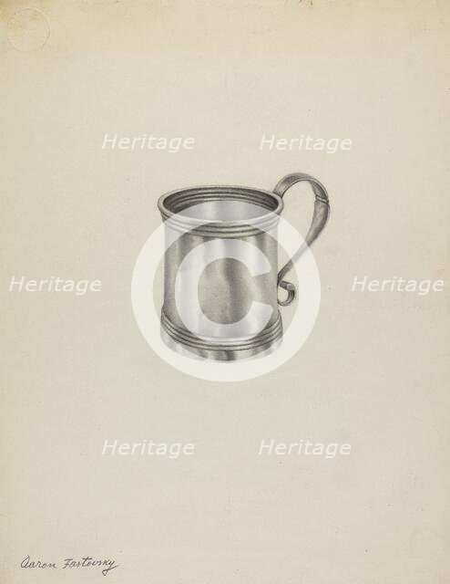 Silver Mug, c. 1938. Creator: Aaron Fastovsky.