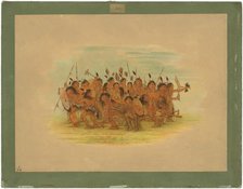 Scalp Dance - Sioux, 1861. Creator: George Catlin.