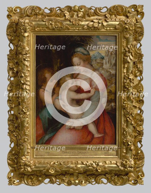 Madonna with Child and John the Baptist, 1560. Creator: Workshop of Pier Francesco Foschi.