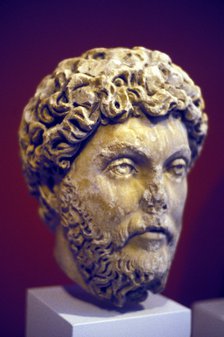 Hadrian (76-138), Roman marble bust. Artist: Unknown