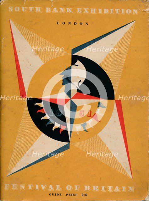 Front cover of a guide to the Festival of Britain, 1951. Artist: Unknown